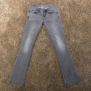 AEO GreySkinny Kick size 4 jeans